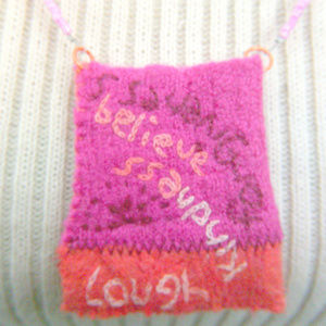 🔖 Thought pouch inspiration pendant bead necklace